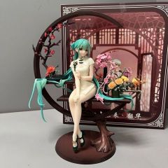 动漫手办 初音 miku 韶华 旗袍初音 1/7场景模型摆件