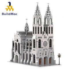 MOC 小颗粒益智拼插积木乐高  Gothic Cathedral