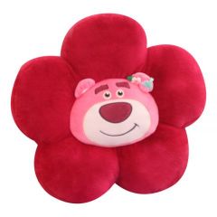 迪士尼花朵抱枕草莓熊毛绒坐垫